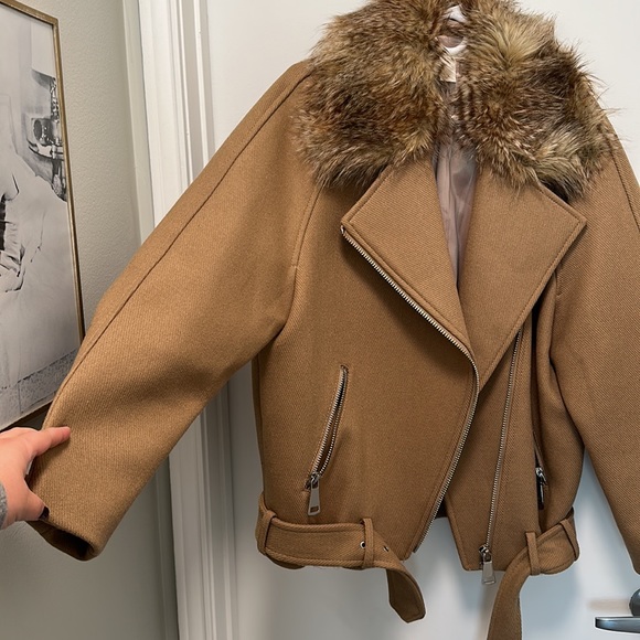 H&M Moto Wool-Blend Jacket - Picture 8 of 11